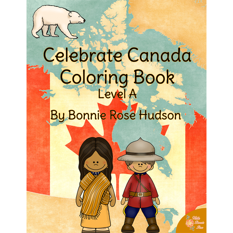 Celebrate Canada Coloring Book Level A Cover for WBR rev