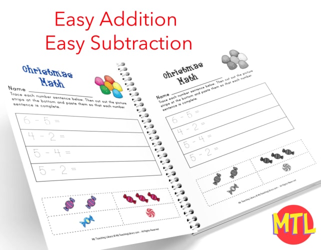 zy459 Christmas Math for Kindergarten c