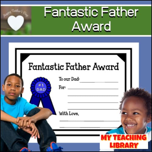 wy-92 Fathers Day Award _ Multiple Children a
